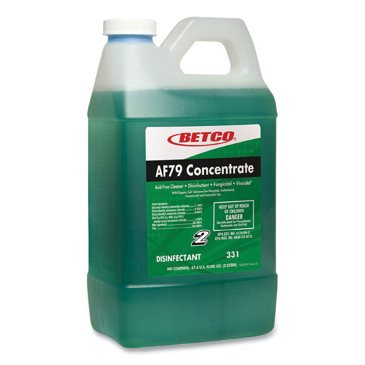 AF79 Acid-Free FastDraw Bathroom Cleaner Concentrate, Ocean Breeze Scent, 2 L Bottle, 4/Carton