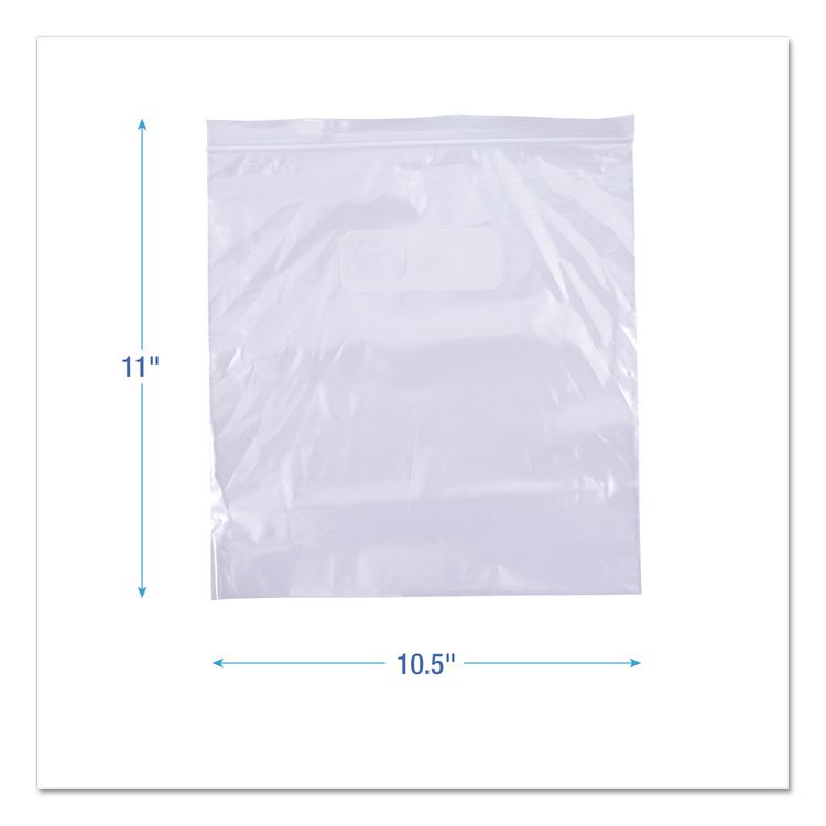 Reclosable Freezer Storage Bags, 1 gal, 2.7 mil, 10.5" x 11", Clear, 250/Box