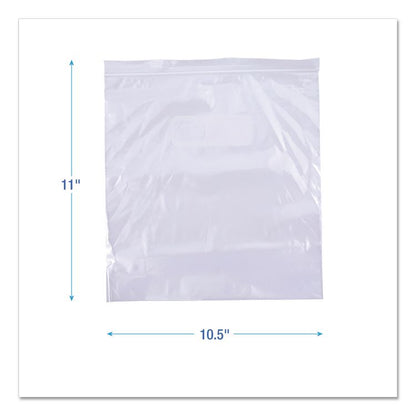 Reclosable Freezer Storage Bags, 1 gal, 2.7 mil, 10.5" x 11", Clear, 250/Box