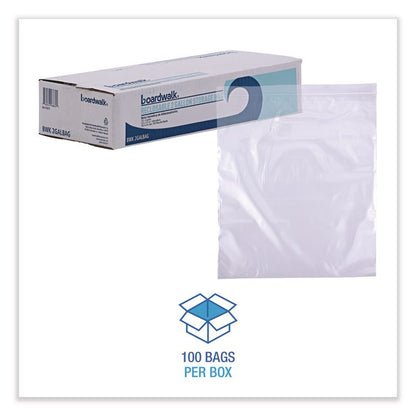Reclosable Food Storage Bags, 2 gal, 1.75 mil, 13" x 15", Clear, 100/Box