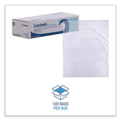 Reclosable Freezer Storage Bags, 2 gal, 2.7 mil, 13" x 15", Clear, 100/Box