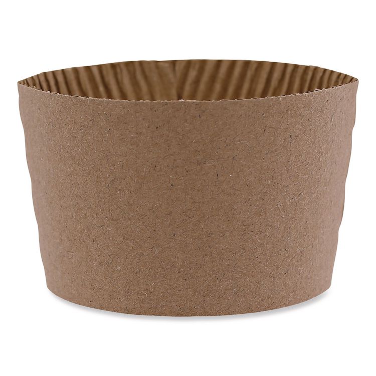Cup Sleeves, Fits 10 oz to 20 oz Hot Cups, Kraft, 1,200/Carton