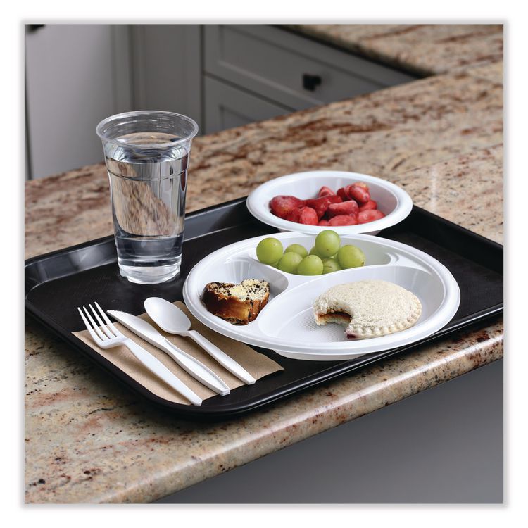 Heavyweight Polystyrene Cutlery, Fork, Plastic, White, 1,000/Carton