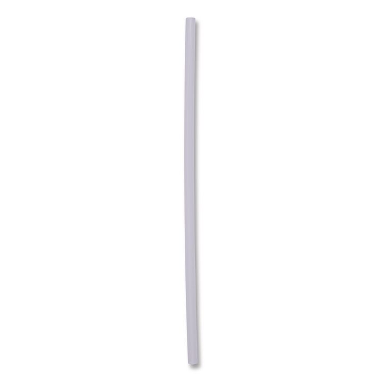 Jumbo Straws, Unwrapped, 7.75", Plastic, Translucent, 250/Pack, 50 Packs/Carton