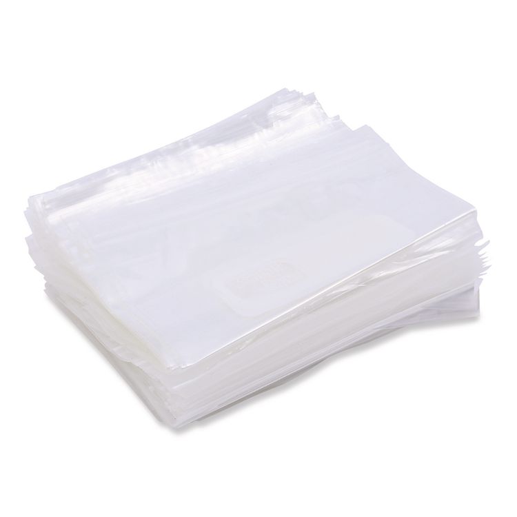 Reclosable Food Storage Bags, Quart, 1.75 mil, 7" x 8", Clear, 500/Box