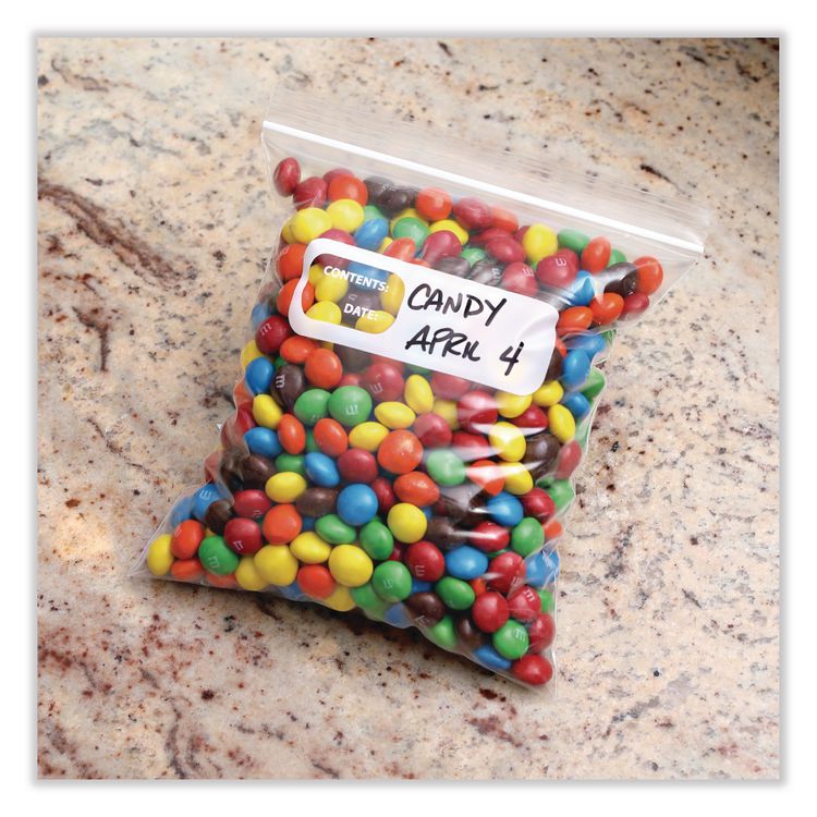 Reclosable Food Storage Bags, Quart, 1.75 mil, 7" x 8", Clear, 500/Box