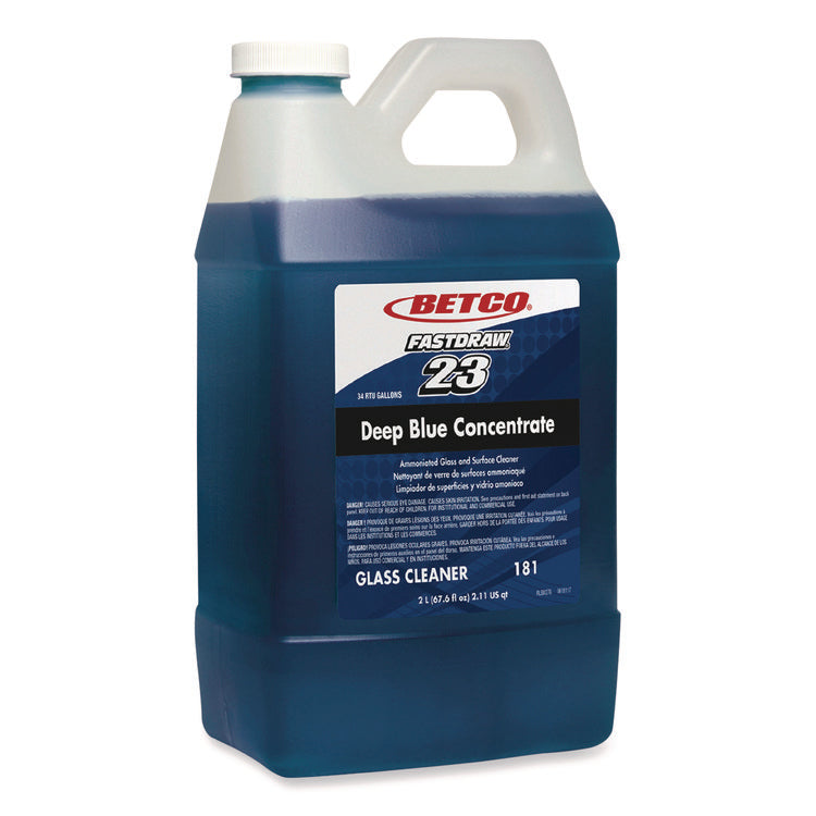 Deep Blue FastDraw Glass and Surface Cleaner, 2 L Bottle, 4/Carton
