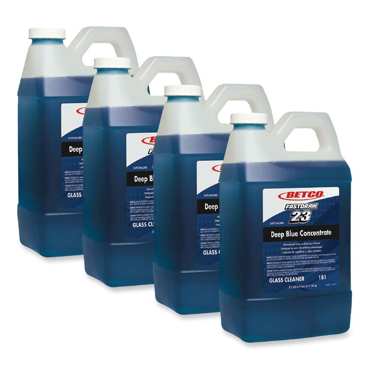 Deep Blue FastDraw Glass and Surface Cleaner, 2 L Bottle, 4/Carton