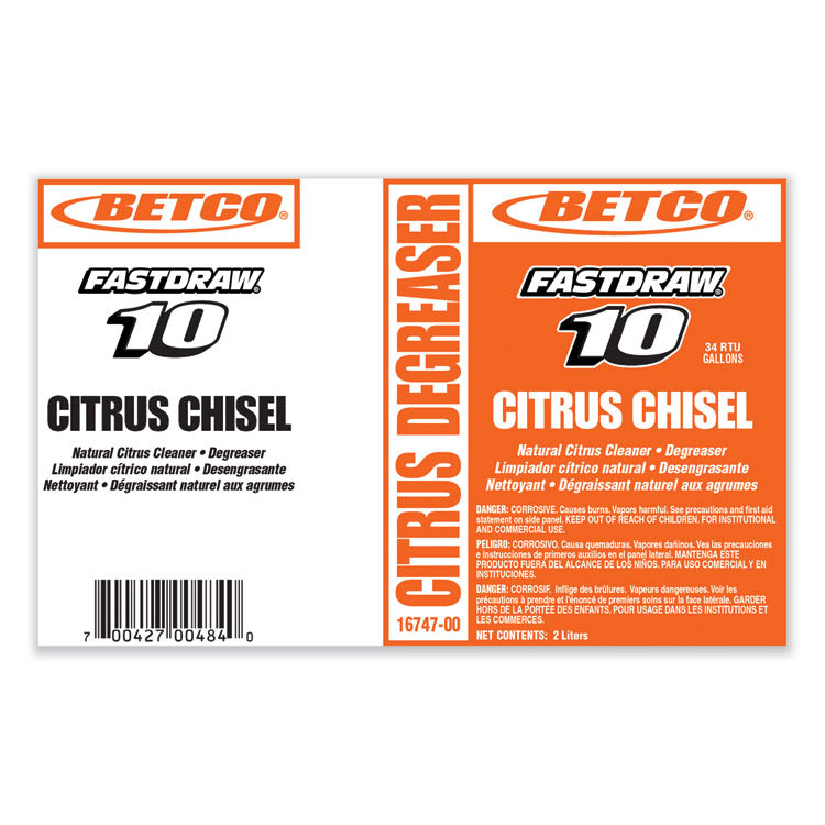FastDraw Citrus Chisel, 2 L Bottle, 4/Carton
