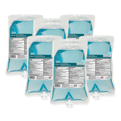 Clario C3 Advanced Alcohol Foaming Sanitizer, 1,000 mL Bag, Citrus Scent, 6/Carton