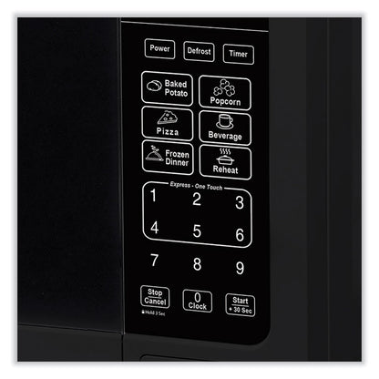0.7 cu ft Microwave Oven, 700 W, Black