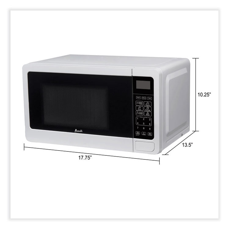 0.7 cu ft Microwave Oven, 700 W, White