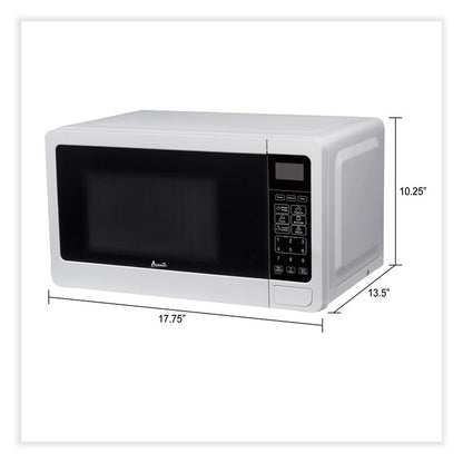 0.7 cu ft Microwave Oven, 700 W, White