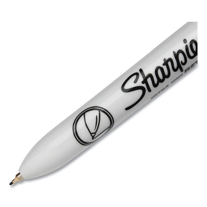 Retractable Permanent Marker, Extra-Fine Needle Tip, Black