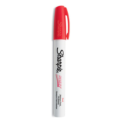 Permanent Paint Marker, Medium Bullet Tip, Red
