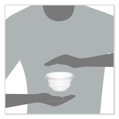 PresentaBowls Clear Bowls, 16 oz, Plastic, 63/Bag, 504/Carton
