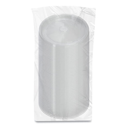 Polypropylene Vented Food Container Lids, Recessed, For 32 oz Food Containers, Clear, Plastic, 1,000/Carton