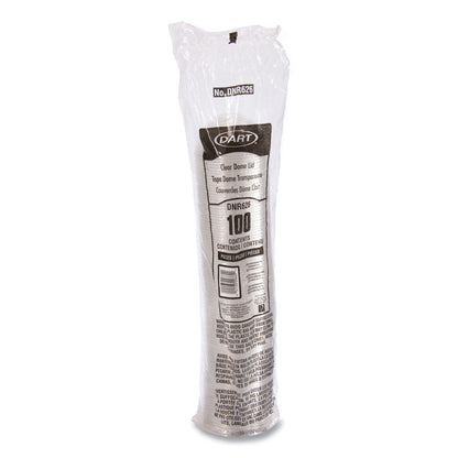 Plastic Dome Lid, Fits 5.5 oz to 26 oz Cold Cups, Clear, 1,000/Carton