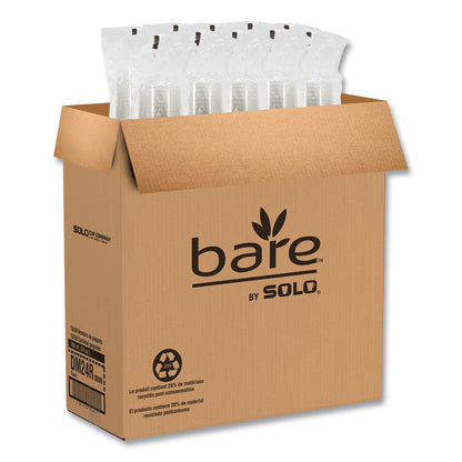 Bare Eco-Forward RPET Deli Containers, ProPlanet Seal, 24 oz, 4.61" Diameter x 4.25" h, Clear, Plastic, 500/Carton