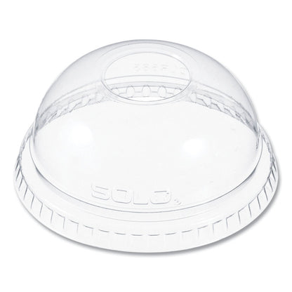 Plastic Dome Lid, Fits 7 oz Cold Cups, Clear, 2,500/Carton