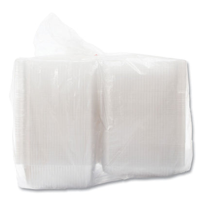 StayLock Clear Hinged Lid Containers, 10.5 x 8.6 x 3.8, Plastic, 200/Carton