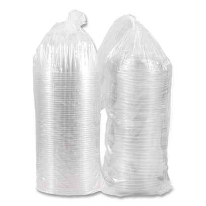 PresentaBowls Bowl/Lid Combo-Paks, 64 oz, Clear, Plastic, 126/Carton