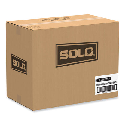 Creative Carryouts Hinged Plastic Hot Deli Boxes, 4 Compartments, 8.05 x 11.5 x 2.95, Black/Clear, 100/Carton