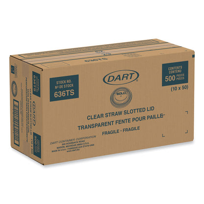 Plastic Cold Cup Lids, Fits 32 oz Cold Cups, Plastic, Clear, 500/Carton