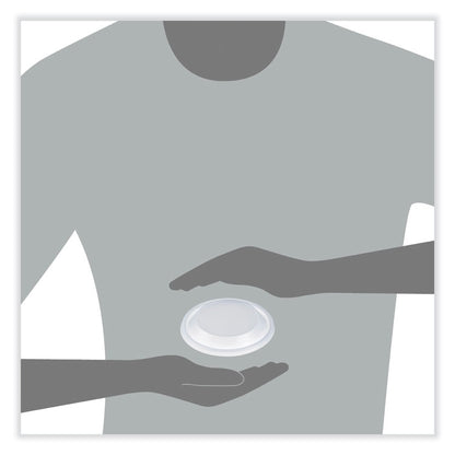 Dome Lids for Foam Cups and Containers, Vented, Fits 5 oz to 32 oz Cups/Containers, Plastic, Translucent, 1,000/Carton