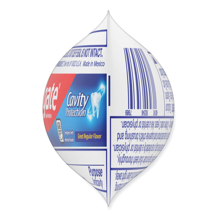 Fluoride Toothpaste, Personal Size, 0.85 oz Tube, Unboxed, 240/Carton