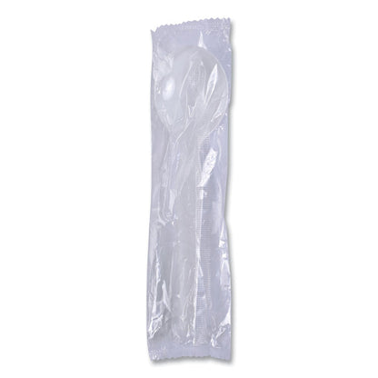 Heavyweight Polystyrene Cutlery, Soup Spoon, Plastic, White, 1,000/Carton