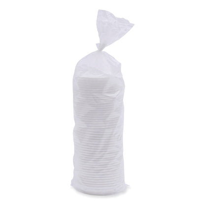 Deerfield Hot Cup Lids, Fits 10 oz to 20 oz Boardwalk Deerfield Hot Cups, Plastic, White, 50/Pack, 20 Packs/Carton