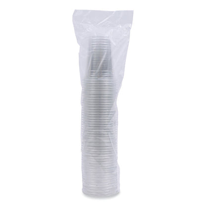 Clear Plastic PET Cups, 16 oz, 50 Cups/Sleeve, 20 Sleeves/Carton