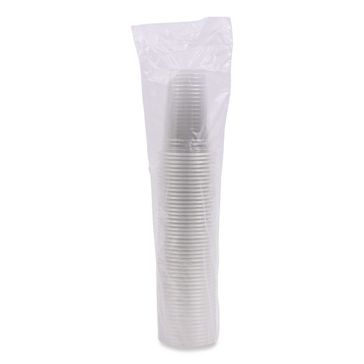 Clear Plastic PET Cups, 20 oz, 50/Sleeve, 20 Sleeves/Carton