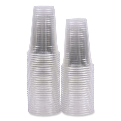 Clear Plastic PET Cups, 20 oz, 50/Sleeve, 20 Sleeves/Carton