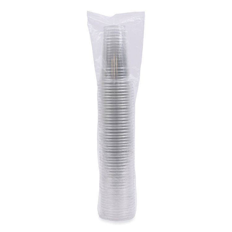 Clear Plastic PET Cups, 24 oz, 50 Cups/Sleeve, 12 Sleeves/Carton