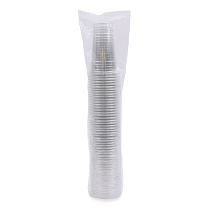 Clear Plastic PET Cups, 24 oz, 50 Cups/Sleeve, 12 Sleeves/Carton