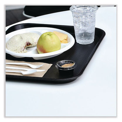Souffle/Portion Cup Lids, Fits 1.5 oz and 2 oz Portion Cups, Plastic, Clear, 2,500/Carton