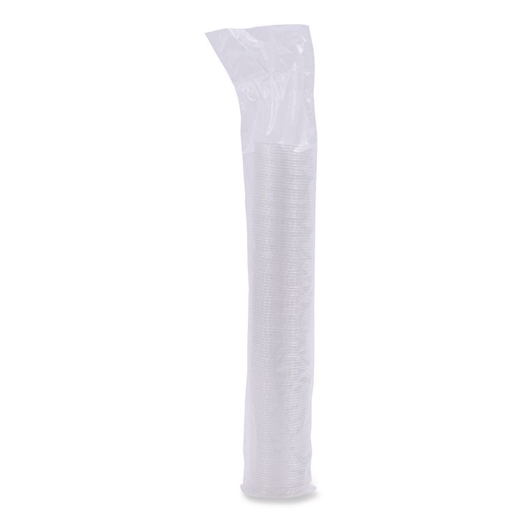Souffle/Portion Cup Lids, Fits 1.5 oz and 2 oz Portion Cups, Plastic, Clear, 2,500/Carton