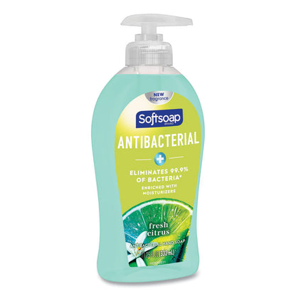 Antibacterial Hand Soap, Fresh Citrus Scent, 11.25 oz, 6/Carton