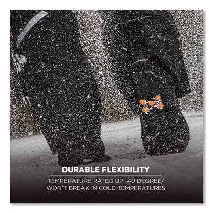 Trex 6310 Adjustable Slip-On Ice Cleats, Large, Black, Pair