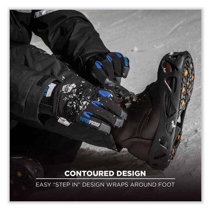 Trex 6304 One-Piece Step-In Full Coverage Ice Cleats, Small, Black, Pair