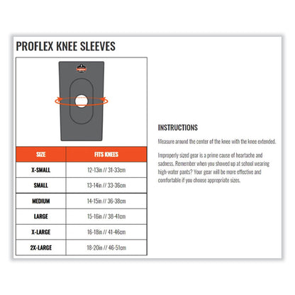 ProFlex 615 Open Patella Anterior Pad Knee Sleeve, X-Large, Black