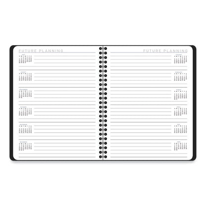 Contempo Lite Academic Year Weekly/Monthly Planner, 8.75 x 7.87, Black Cover, 12-Month (July to June): 2025 to 2026