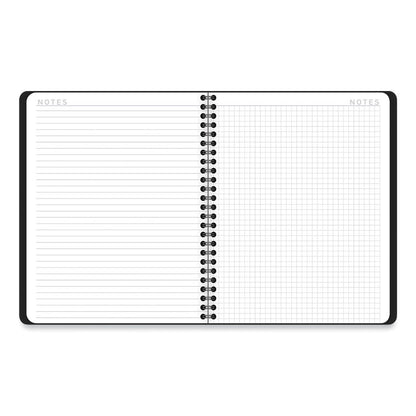 Contempo Lite Academic Year Weekly/Monthly Planner, 8.75 x 7.87, Black Cover, 12-Month (July to June): 2025 to 2026