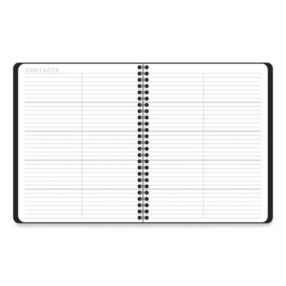 Contempo Lite Academic Year Weekly/Monthly Planner, 8.75 x 7.87, Black Cover, 12-Month (July to June): 2025 to 2026