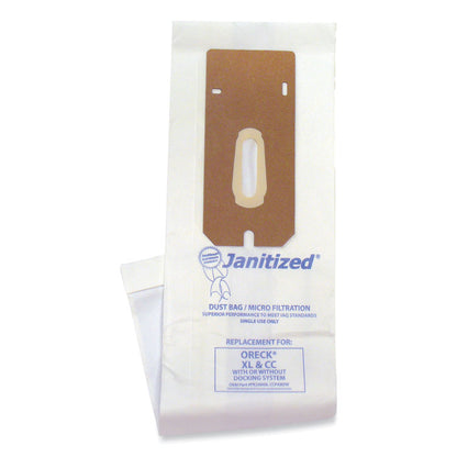 Vacuum Filter Bags Designed to Fit Oreck XL2000/8000/9000 Type CC, 80/Carton