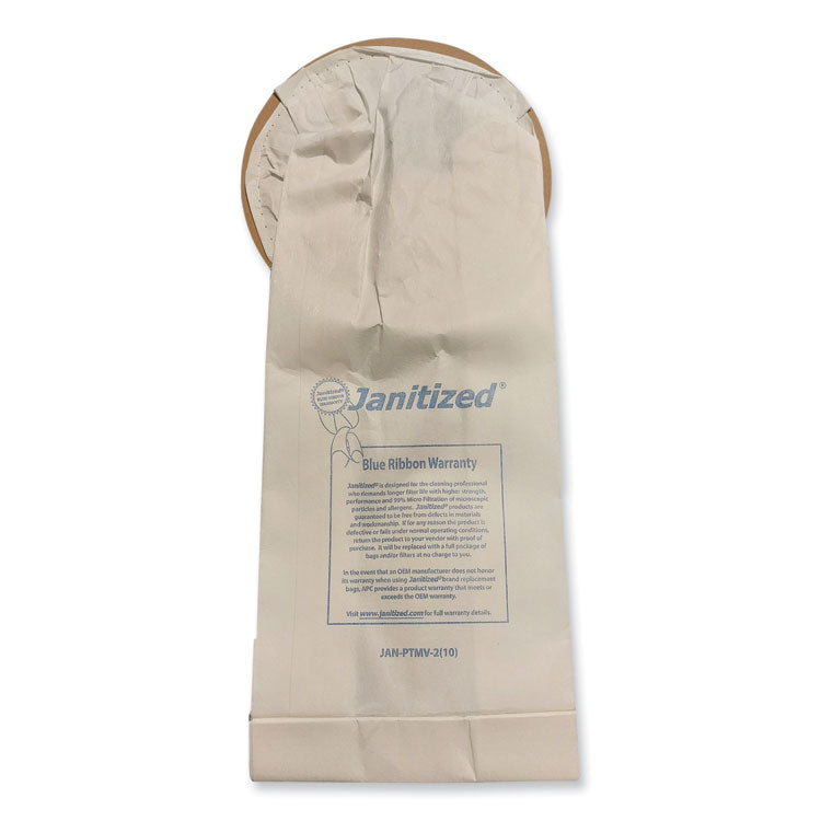Vacuum Filters Designed to Fit Most Commercial 10 Qt. Backpack Vacs, 10/Pack