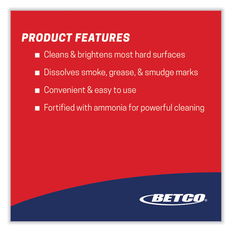 Deep Blue Glass and Surface Cleaner, 32 oz Bottle, 12/Carton