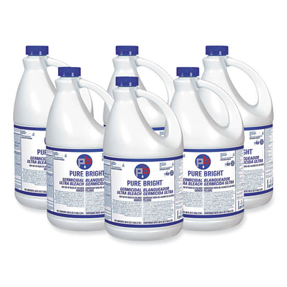 Liquid Germicidal Bleach, Fragrance-Free, 1 gal Bottle, 6/Carton